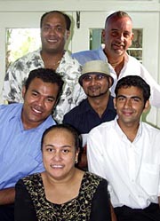 Top: Mike, Steve. Center: Joeli, Hussain, Roneel. Bottom: Mua