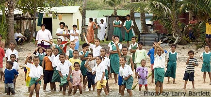 Fijian hospitality and smiles.