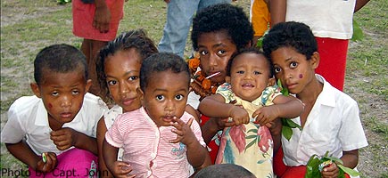 Kids at Naividamu Village.
