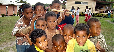 Naividamu Village's future rugby team.