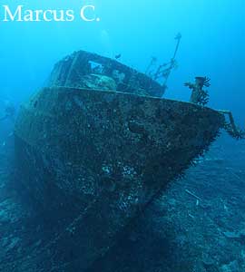 Wreck diving in Fiji