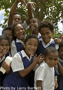 School children at Tubou Village.