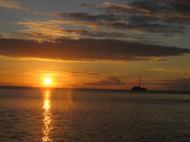 Sunset from Somosomo Village, taken by Alex