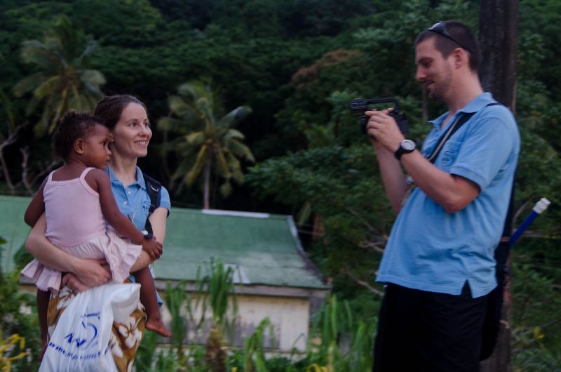 Nora & Erwin in Makogai. Photo by Sarah