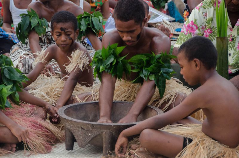 Makogai village Kava ceremony. Photo by Sarah