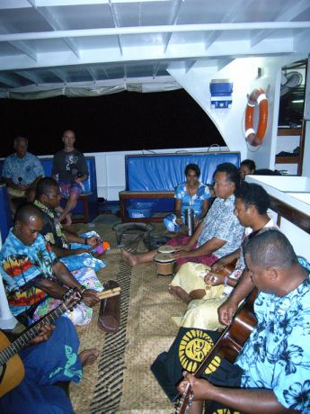 The Nai'a crew on Kava night - taken by Susan