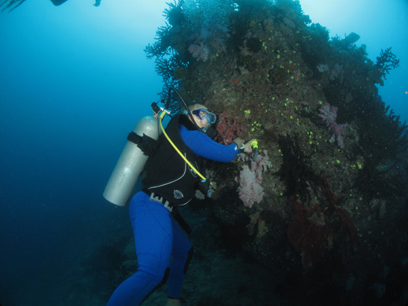 Richie looking for critters - taken by Tim