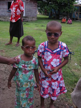 John Lennon fever hits Fijian village - taken by Dr W.