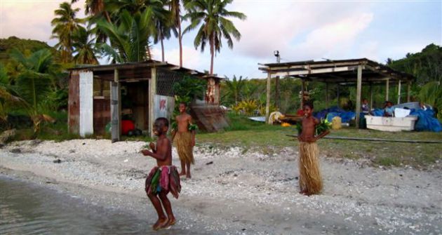 The village boys being boys at Makogai. By Ron